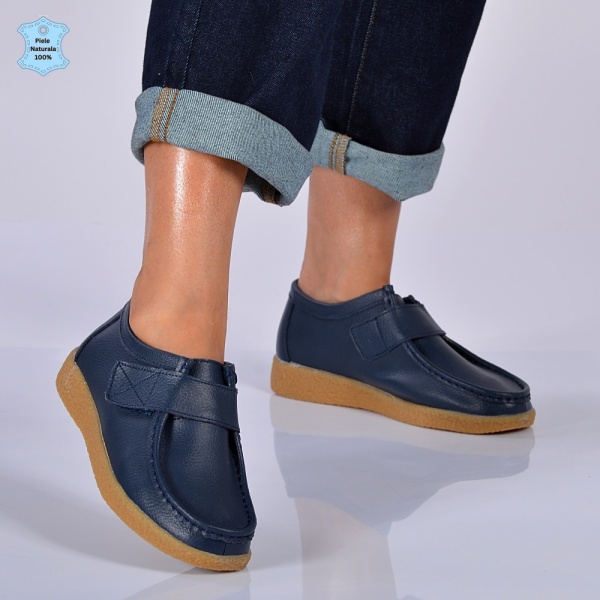 Pantofi Dama Piele Naturala Zora 5 Navy- Need 4 Shoes