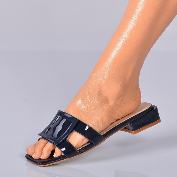 Papuci Cu Toc Abby Navy- Need 4 Shoes