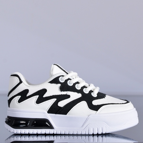 Adidasi Dama Vivy Alb/Negru- Need 4 Shoes