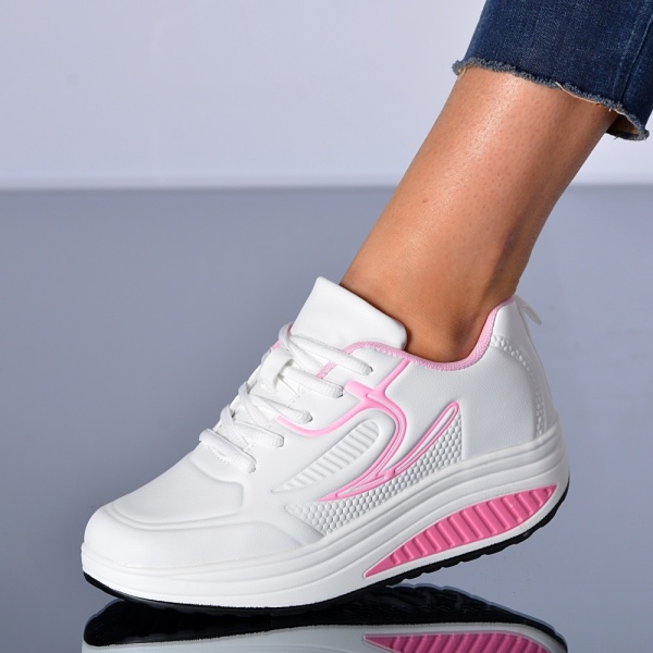 Adidasi Dama Zena 26 Alb/Roz- Need 4 Shoes