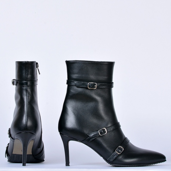 Botine Piele Naturala Marvile Negre- Need 4 Shoes