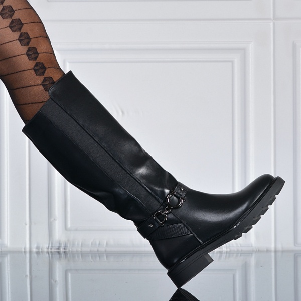 Cizme Dama Imblanite Kamira Negre - Need 4 Shoes