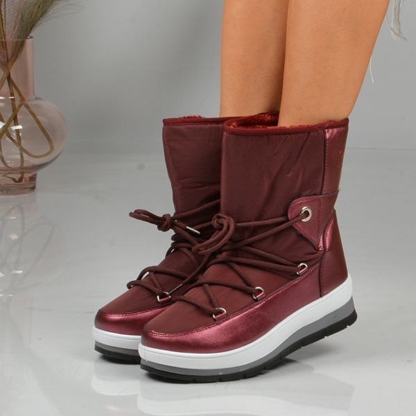 Cizme Dama Imblanite Snow 2 Wine - Need 4 Shoes