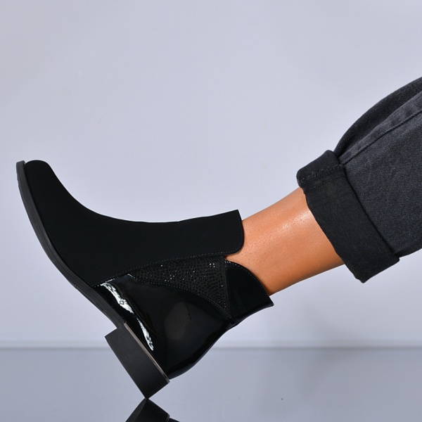Ghete Dama Imblanite Kunio 2 Negre - Need 4 Shoes