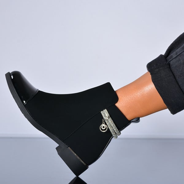 Ghete Dama Imblanite Stefania Negre - Need 4 Shoes