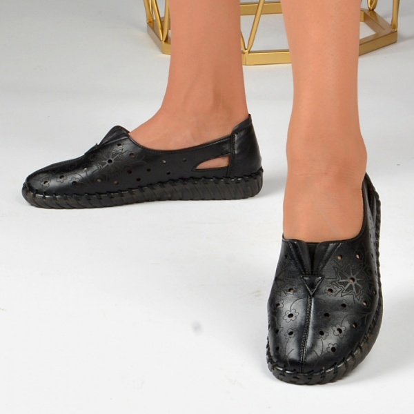 Pantofi Casual Dama Eva 4 Negre - Need 4 Shoes