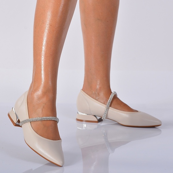 Pantofi Cu Toc Dama Flavy Bej- Need 4 Shoes