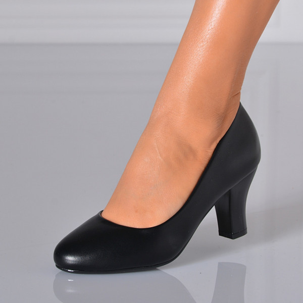 Pantofi Cu Toc Dama Floria Negri