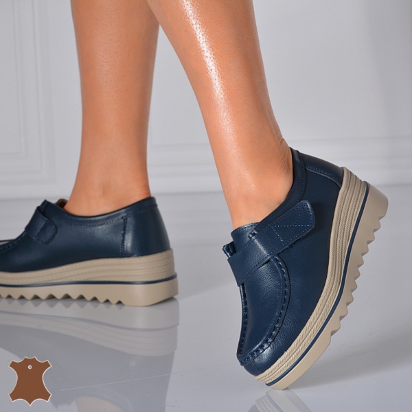 Pantofi Dama Piele Naturala Corso 5 Navy- Need 4 Shoes