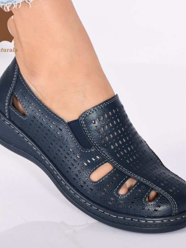 Pantofi Dama Piele Naturala Eden Navy- Need 4 Shoes