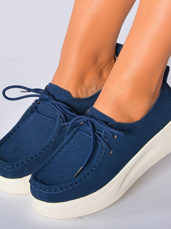 Pantofi Dama Piele Naturala Marllen Navy- Need 4 Shoes