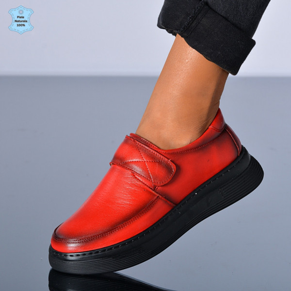 Pantofi Dama Piele Naturala Suzana 2 Rosii