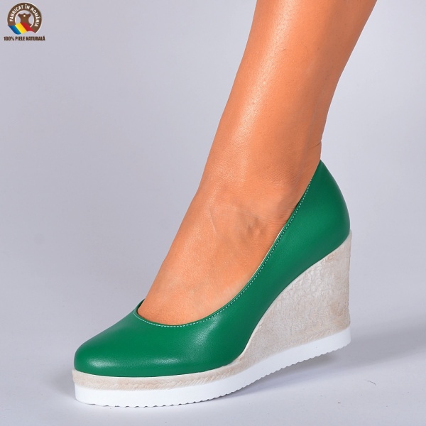 Pantofi Dama Piele Naturala Zelyna Verzi