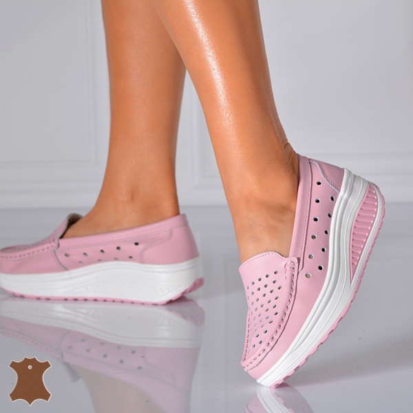 Pantofi Dama Piele Naturala Zena 3 Roz- Need 4 Shoes - Need 4 Shoes