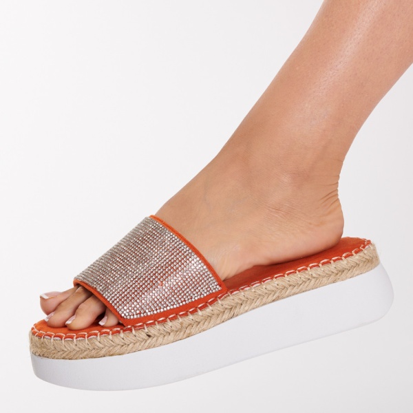 Papuci Dama Ianis Orange- Need 4 Shoes