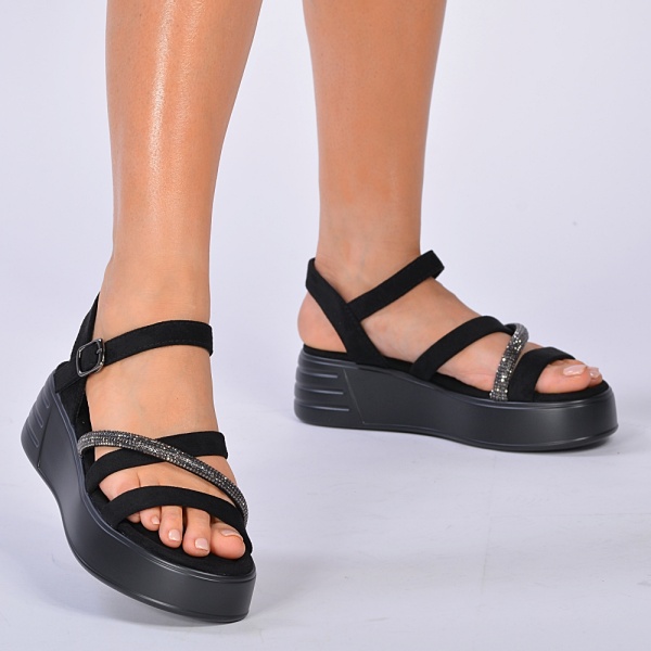 Sandale Cu Platforma Melda 2 Negre