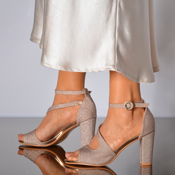 Sandale Dama Cu Toc Zenaida Roze- Need 4 Shoes