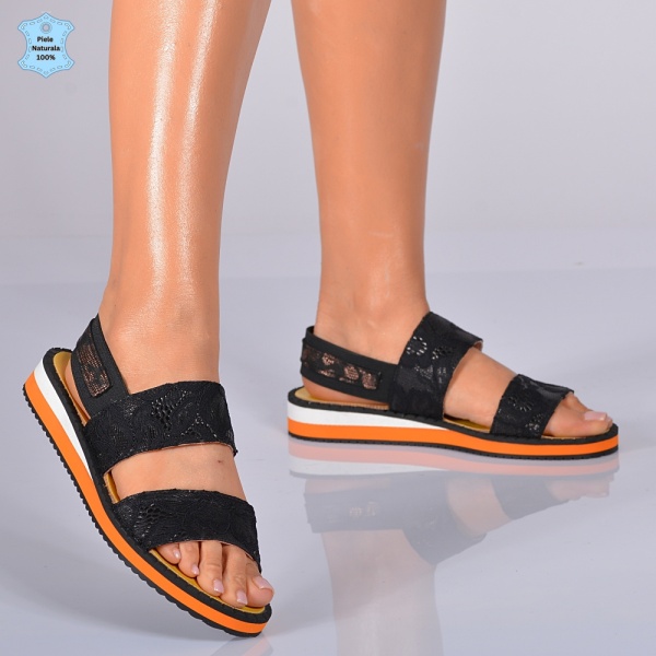 Sandale Dama Piele Naturala Ruby Negre- Need 4 Shoes