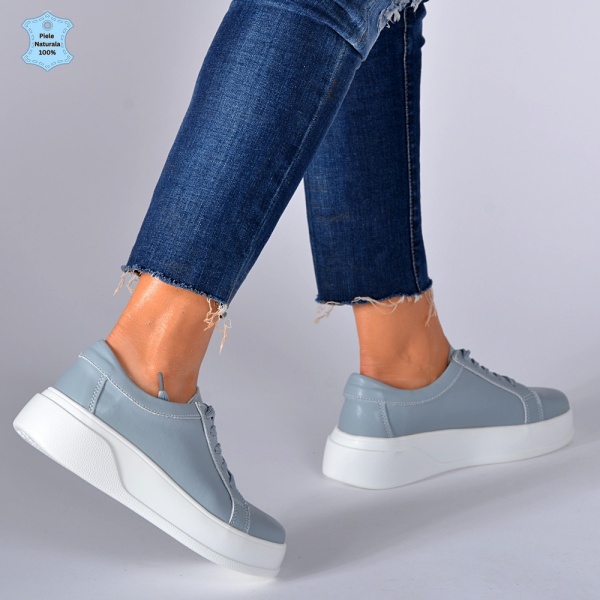 Adidasi Dama Piele Naturala Ares Gri- Need 4 Shoes