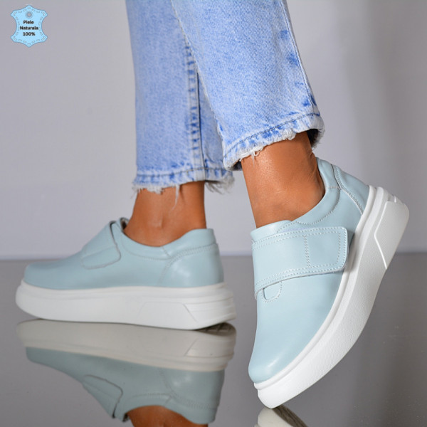 Adidasi Dama Piele Naturala Belen Albastri- Need 4 Shoes