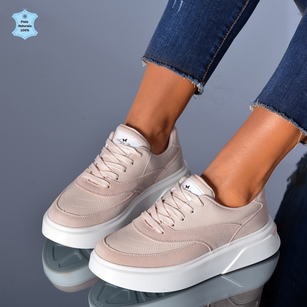 Adidasi Dama Piele Naturala Ella Roz- Need 4 Shoes