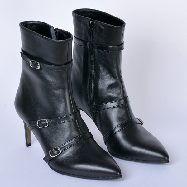Botine Piele Naturala Marvile Negre- Need 4 Shoes