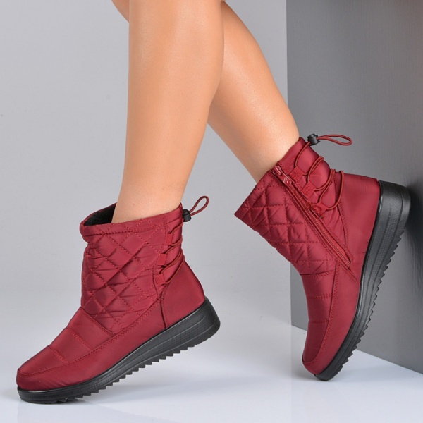 Cizme Dama Imblanite Angus Bordo- Need 4 Shoes