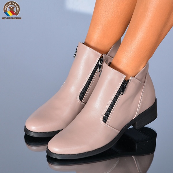 Ghete Dama Piele Naturala Bety Nude- Need 4 Shoes