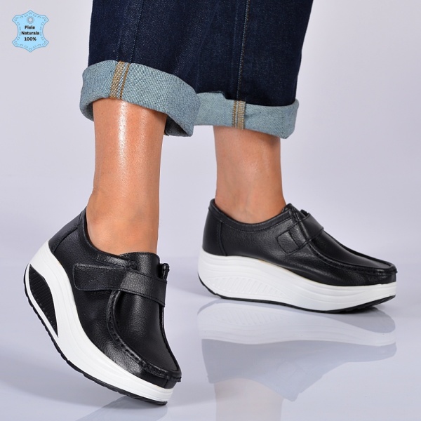 Pantofi Dama Piele Naturala Zena 8 Negri- Need 4 Shoes