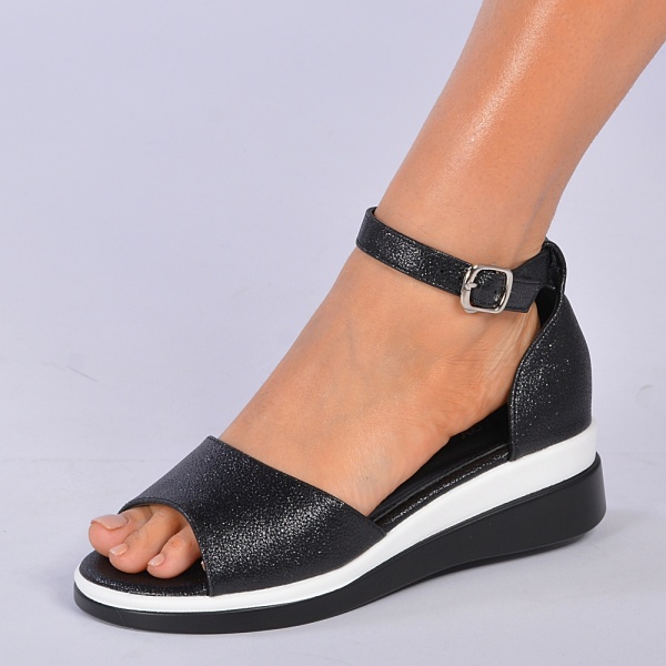 Sandale Cu Platforma Atena 4 Negre