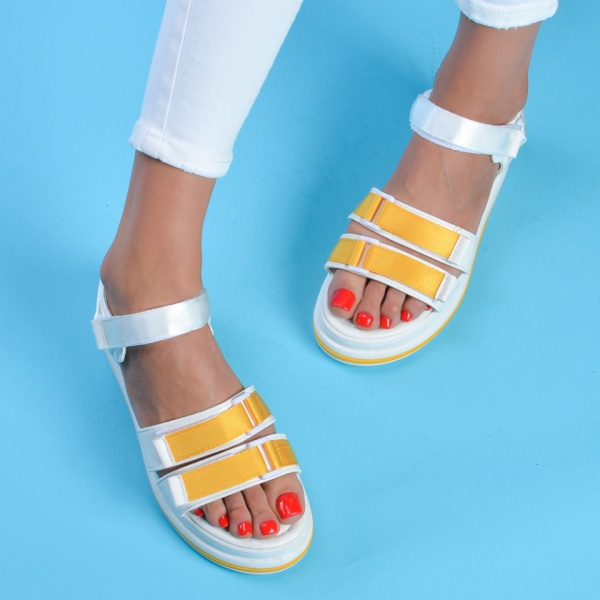 Sandale cu platforma Sport Adela Yellow - Need 4 Shoes