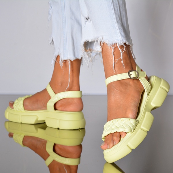Sandale Dama Cezy Galbene- Need 4 Shoes