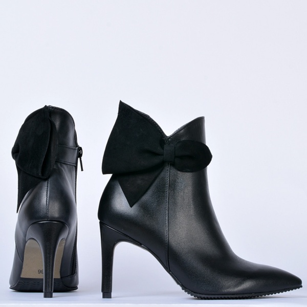 Botine Piele Naturala Alura Negre- Need 4 Shoes