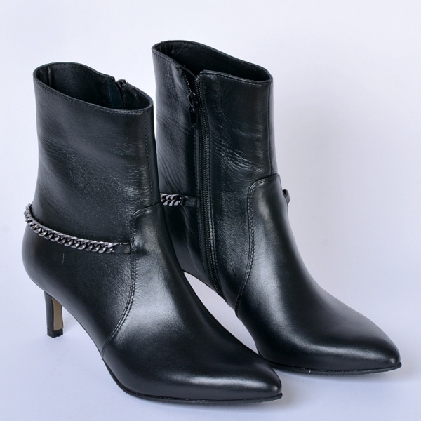 Botine Piele Naturala Seline Negre- Need 4 Shoes
