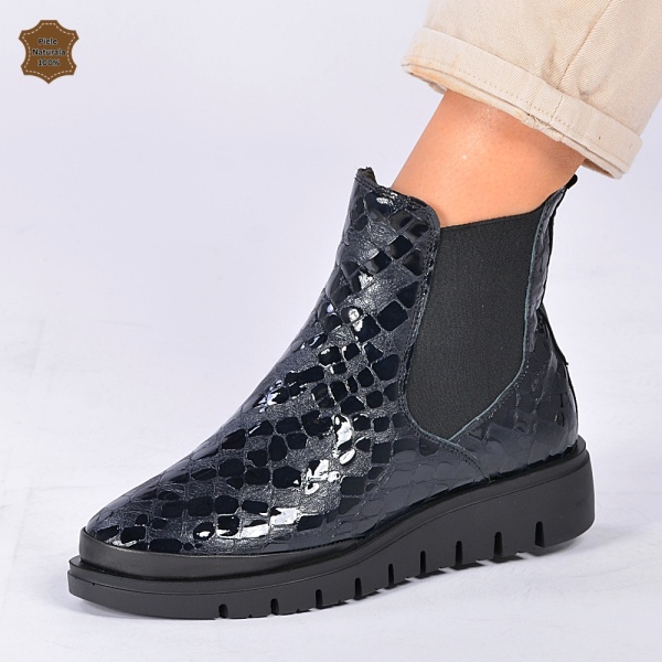 Ghete Dama Piele Naturala Lizzy 2 Negre
