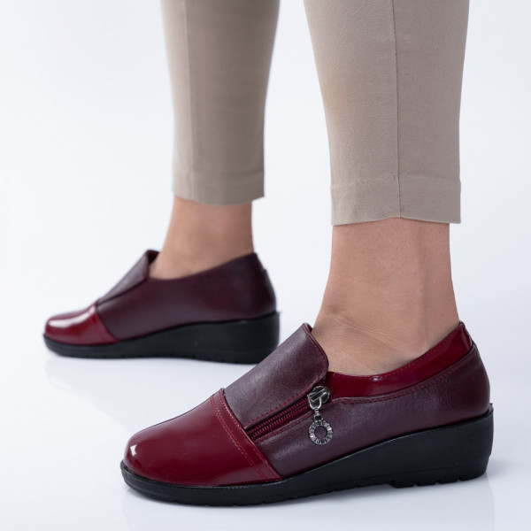 Pantofi Casual Dama Fedora Bordo- Need 4 Shoes