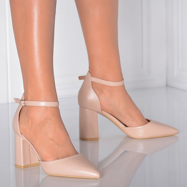 Pantofi Cu Toc Dama Karen Bej- Need 4 Shoes