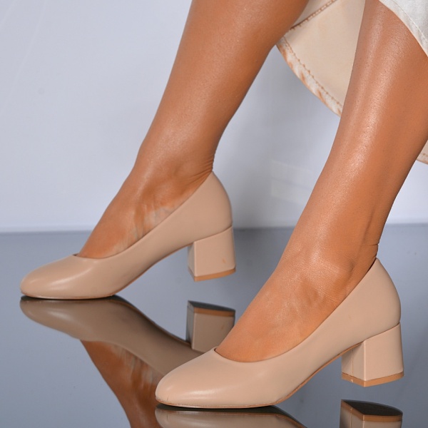 Pantofi Cu Toc Dama Klara 3 Bej- Need 4 Shoes