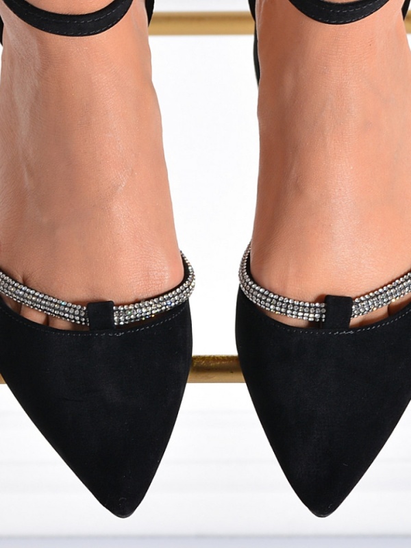 Pantofi Cu Toc Dama Rona Negri - Need 4 Shoes