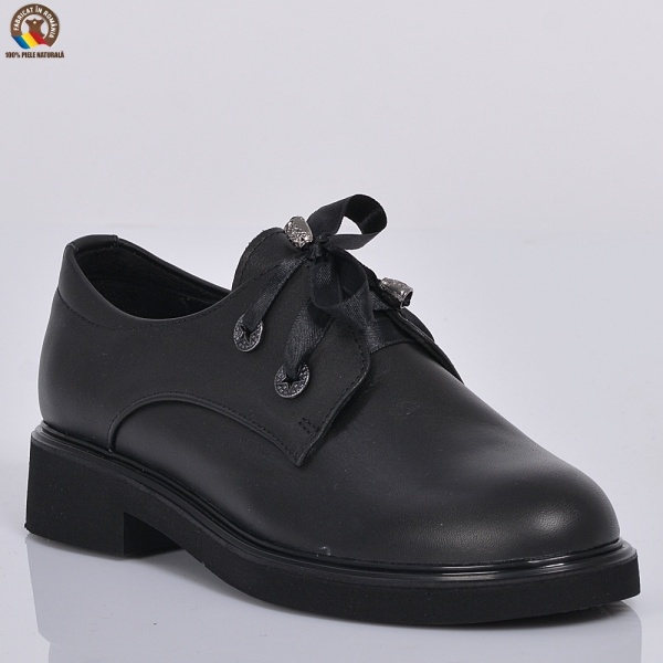 Pantofi Dama Piele Naturala Fancy Negri- Need 4 Shoes