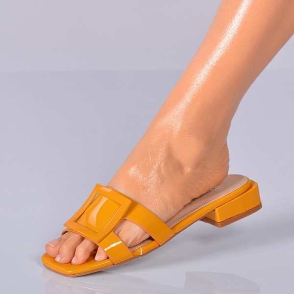 Papuci Cu Toc Abby Galbeni- Need 4 Shoes