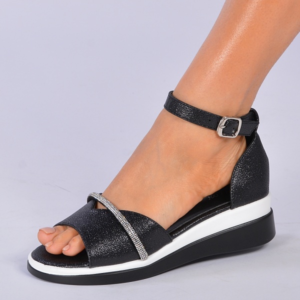Sandale Cu Platforma Atena 3 Negre