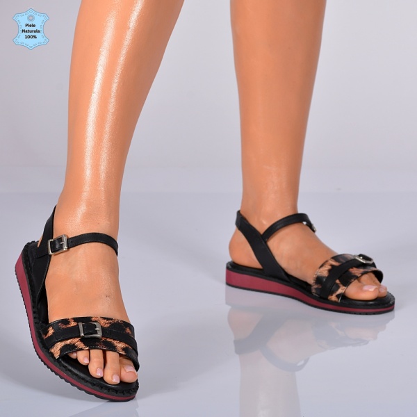 Sandale Dama Piele Naturala Lucia 4 Negre- Need 4 Shoes