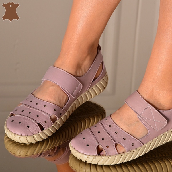 Sandale Dama Piele Naturala Uliana Lila- Need 4 Shoes