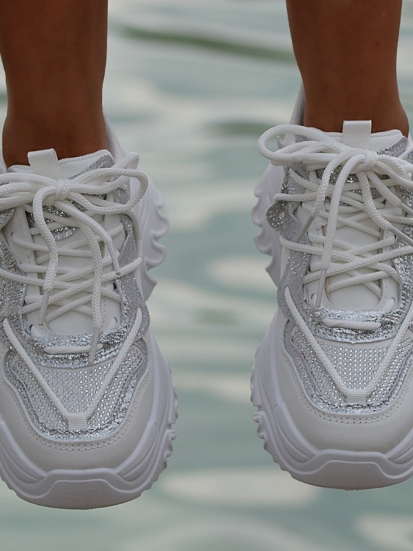 Adidasi Dama Palmer 3 Albi- Need 4 Shoes