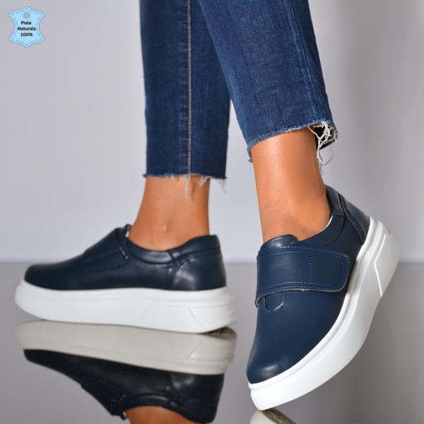 Adidasi Dama Piele Naturala Belen Navy- Need 4 Shoes