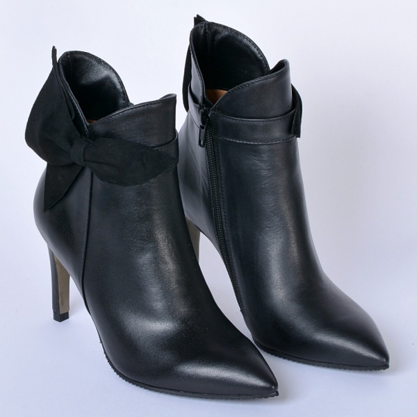 Botine Piele Naturala Alura Negre- Need 4 Shoes