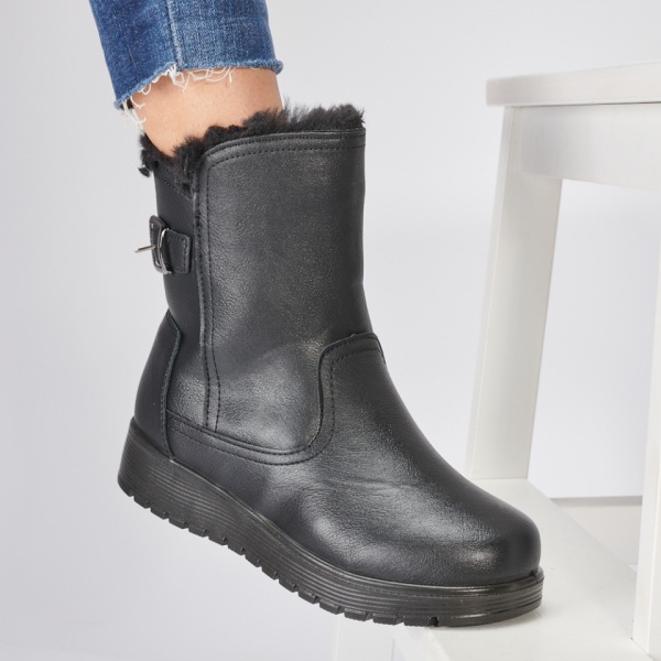 Cizme Dama Imblanite Karim Negre - Need 4 Shoes