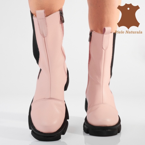 Ghete Dama Piele Naturala Adelle Roz- Need 4 Shoes