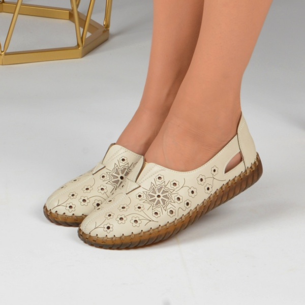 Pantofi Casual Dama Eva 4 Beige - Need 4 Shoes